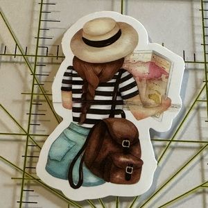 •Brand New• Vintage Travel Aesthetic Waterproof Sticker